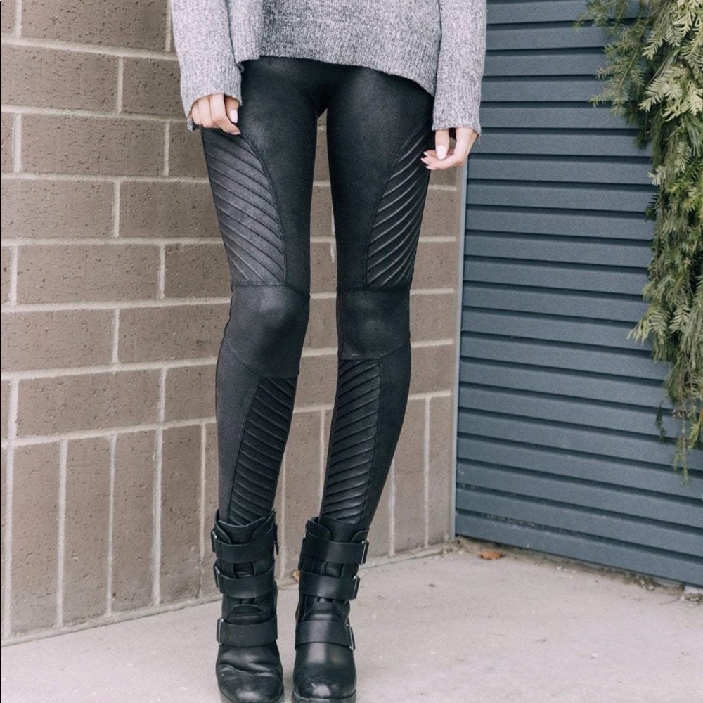 Spanx Moto Leggings! Never worn.
